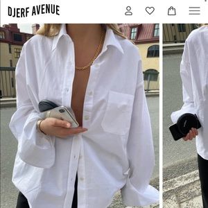 COPY - Djerf Avenue Breezy Shirt White